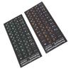 2Pcs Russian Keyboard Stickers Unique Coating Waterproof Dustproof Russian NaAlphabet Keyboard Stickers for PC Laptop