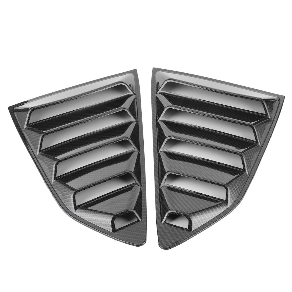Hinten Fenster Lamellen Shutter Abdeckungen Carbon Faser Stil Fit für Chevy Camaro 20162020