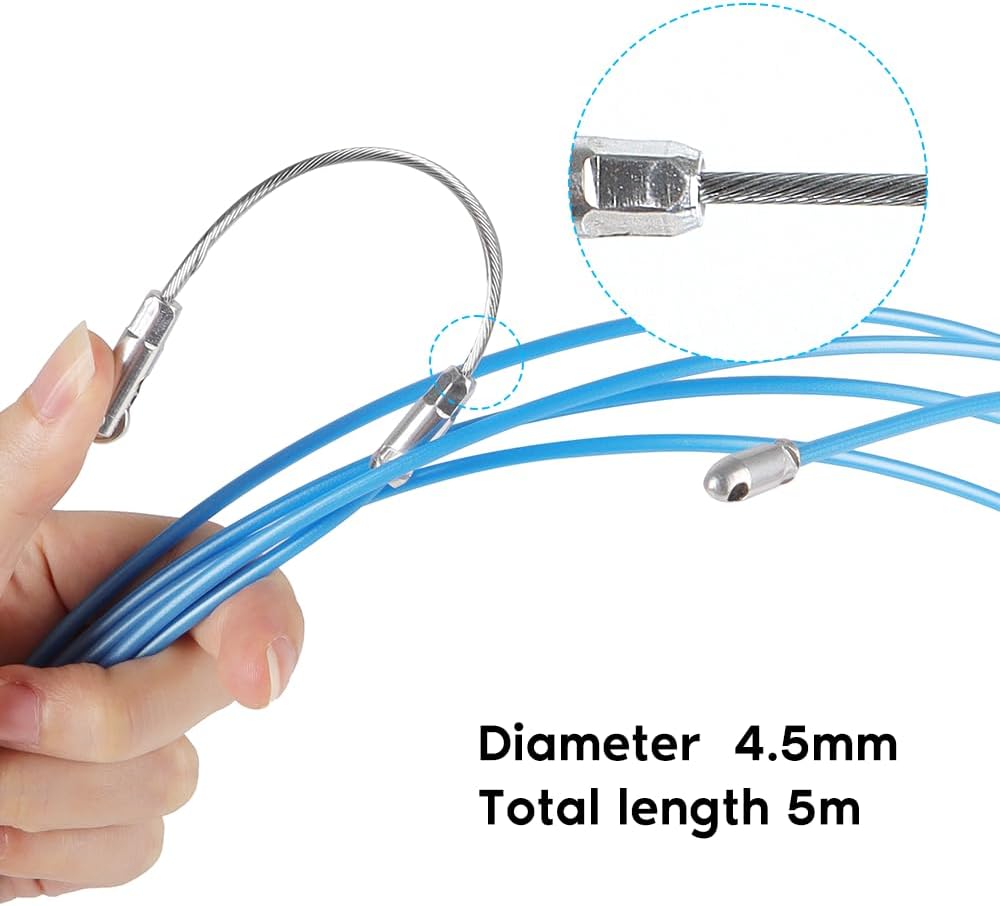 5-50m Universal Cable Guide Tape Puller Extractor Glass Fiber For Telecommunications Electrical Wall Wire Conduit Accessories