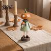 Decorative Shelf Figurines Halloween Pumpkin/Skeleton Figurine Resin Desktop Ornament Retro Cartoon Thanksgiving Home Decorations Humanoid