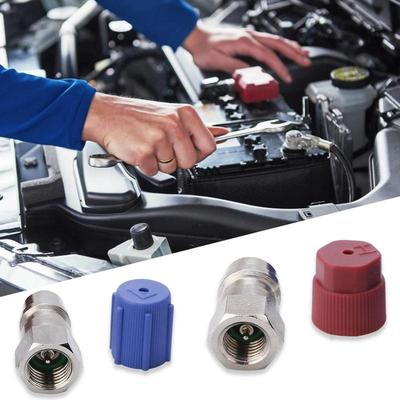 AC Retrofits Fitting Adapter Kit Air Conditioner Conversion Adapter High/Low AC Fitting Port Fit for Standard Auto Air Condition