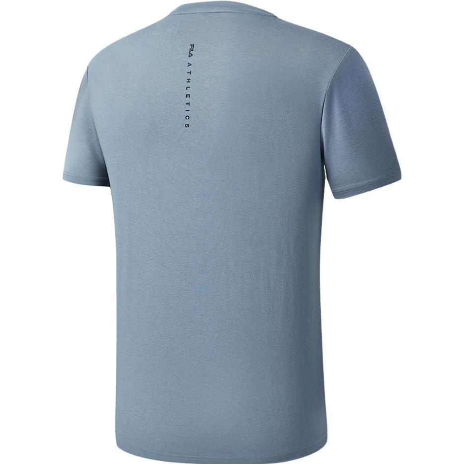 New FILA Latte Girl 3.0 T Shirt Men's Iron Paint Blue A11M321108F-DB