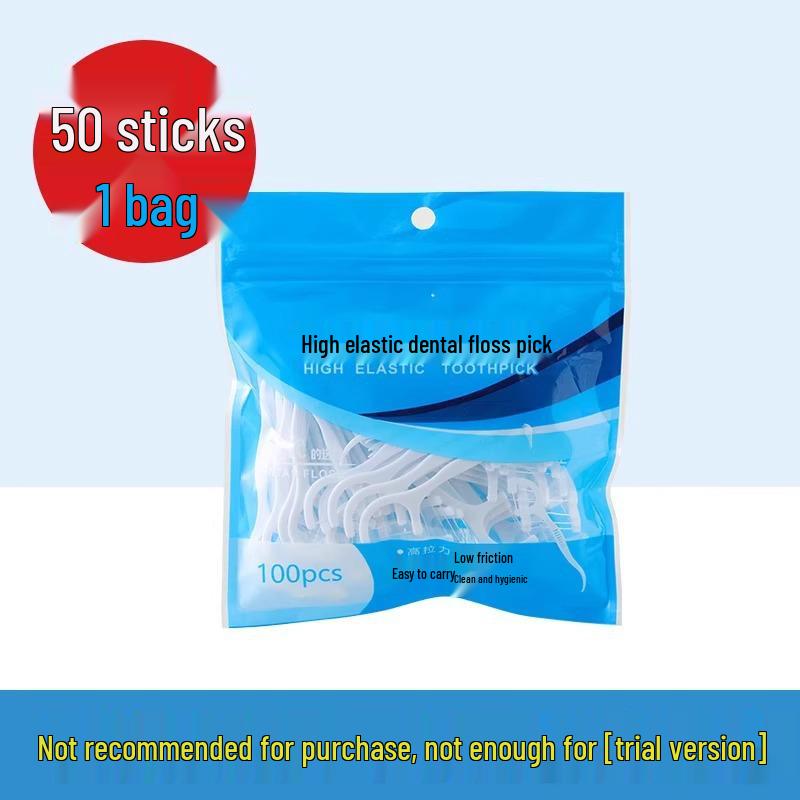 Family Pack: Ultra-Fine Disposable Floss Picks with Smooth Polymer Floss for Home Use