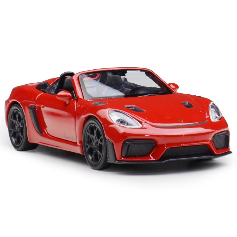 

WELLY 1/36 Porsche 718 Spyder RS Сплав Спортивный Автомобиль Модель Литьевой Металл Гонночный Транспортное Средство Модель Автомобиля Симуляция Коллекция Детская Игрушка Подарок красный