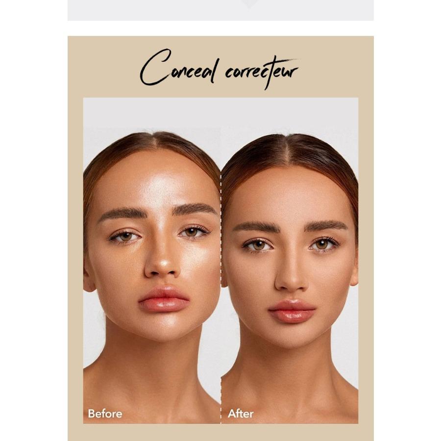 MLSMILE Colored concealer, facial brightening, contouring, darkening, eye circles and tear troughs toner foundation