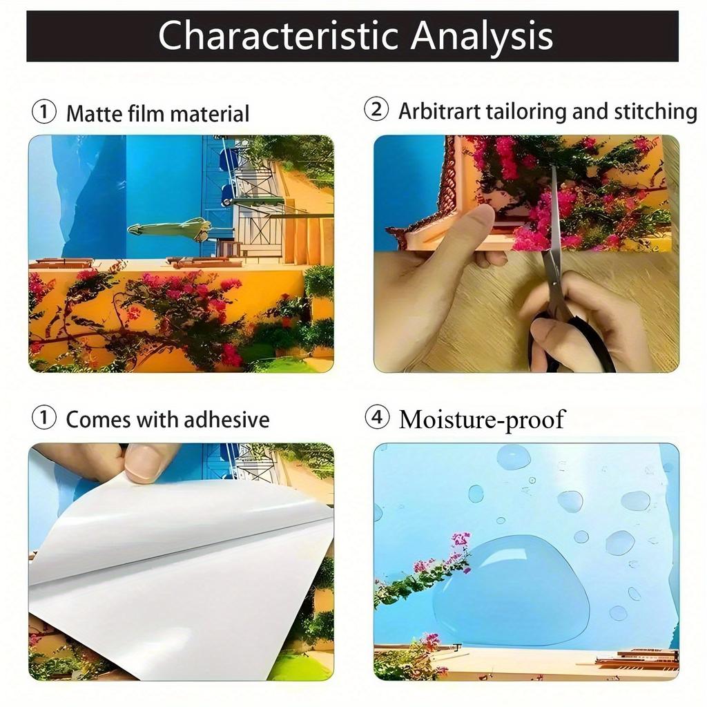 1pc Horse Pattern Trash Bin Sticker PVC Waterproof Adhesive Decal for Garbage Can Durable Wall Sticker Home Kitchen Decor Craft