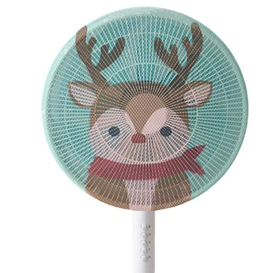 Cartoon Pattern Circular Electric Fan Cover Dust Proof Protective Mesh Shield