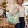 Green Floral Print Shoulder Bag Fashion Casual Ladies Handbag