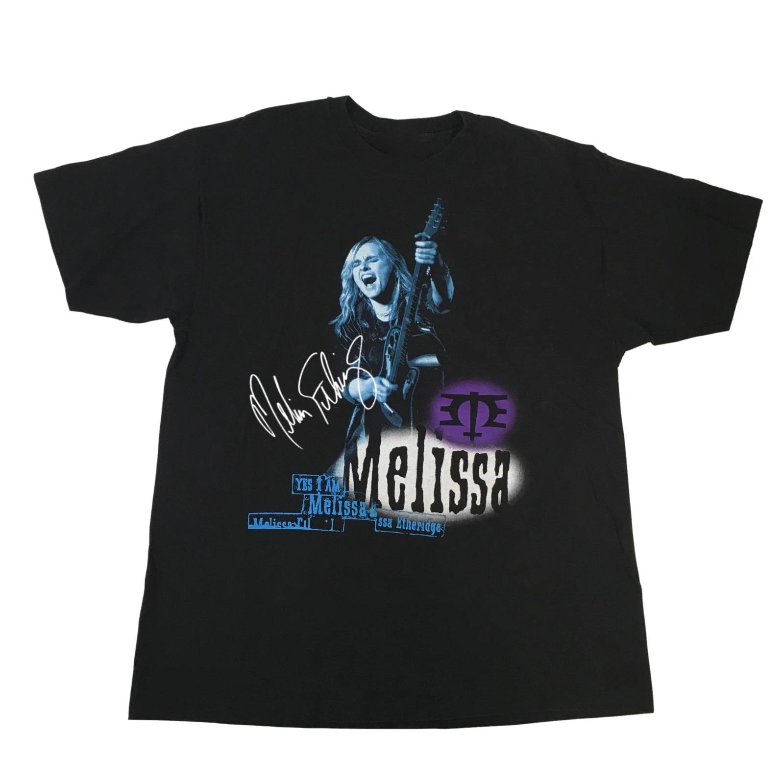 Melissa Etheridge Signature T-shirt Black Cotton All Size S-5XL XXL