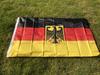 (HIMMELSFAHNE)Deutschland Nationalwappen Flagge 3x5 Fuß 90x150cm doppelte Durchdringung Polyester Hängend Deutschland Nationalwappen Flaggenbanner