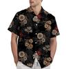 Retro Bohemian Print - Men's Casual Short Sleeved Shirt