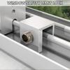 10Pcs Aluminum Alloy Window Stoppers Sliding Window Antitheft lock with Key Sliding Door Frame Restrictor Security Lock