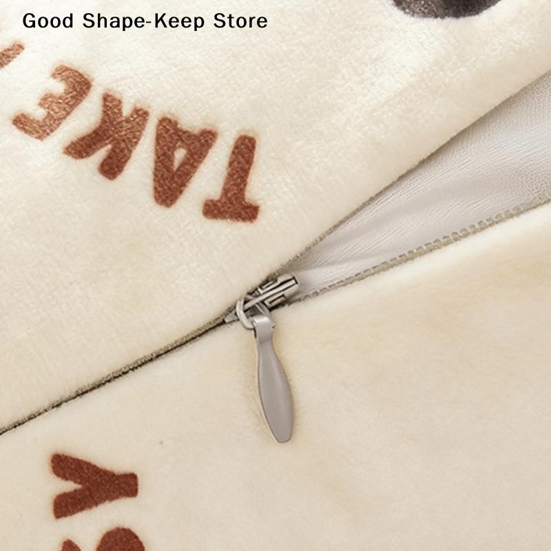 Cute Pony Sofa Pillow Living Room Pillowcase Removable Window Cushion Bed Headrest Pillow Washable Year Of The Horse Bay