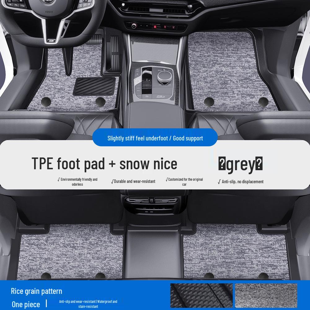 Fits BMW X1, X2, X3, X5, 1, 3, 5 Series & MINI: TPE Car Floor Mats & Door Sill Protection. Full Coverage.