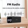 15W wireless charging Dual alarm clock home Bluetooth speaker with night light Bluetooth subwoofer temperature display FM/TF/AUX