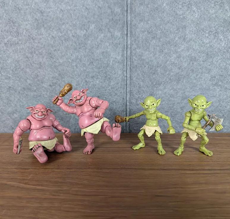 4Pcs Anime Goblin Figure Green Goblin Figures Red Goblin Figurine Pvc Collection Statue Decoration Model Kid Toy Christmas Gifts