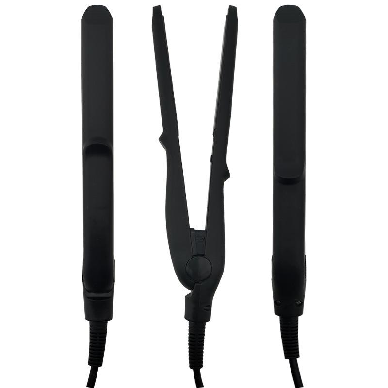 Men s Curly Hair Straightening and Curling Tool – Compact Styler for Short Hair, Perming, and Fluffing Under 15mm