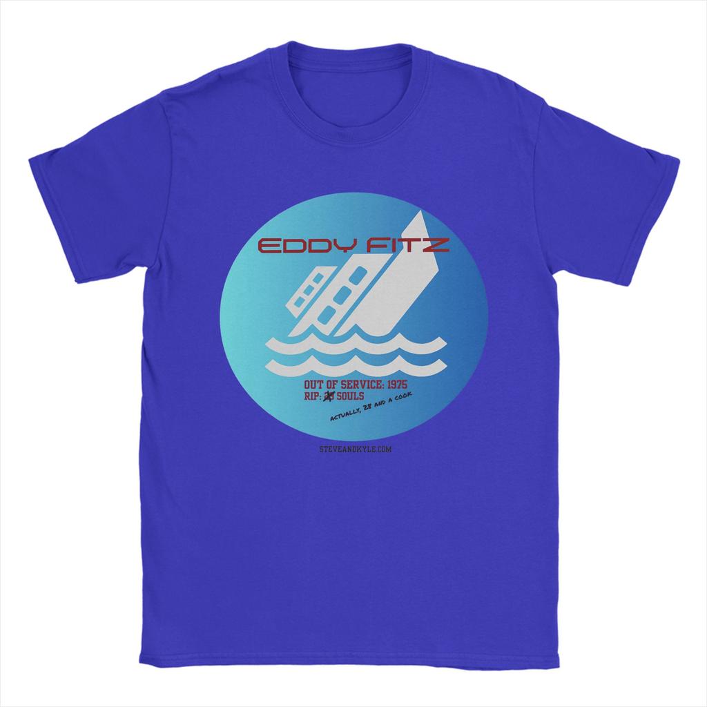 Edmund Fitzgerald T-Shirt Summer Great Ship Pure Cotton T-Shirts For Men's Harajuku Casual Tshirt Short Sleeve Vintage Tees