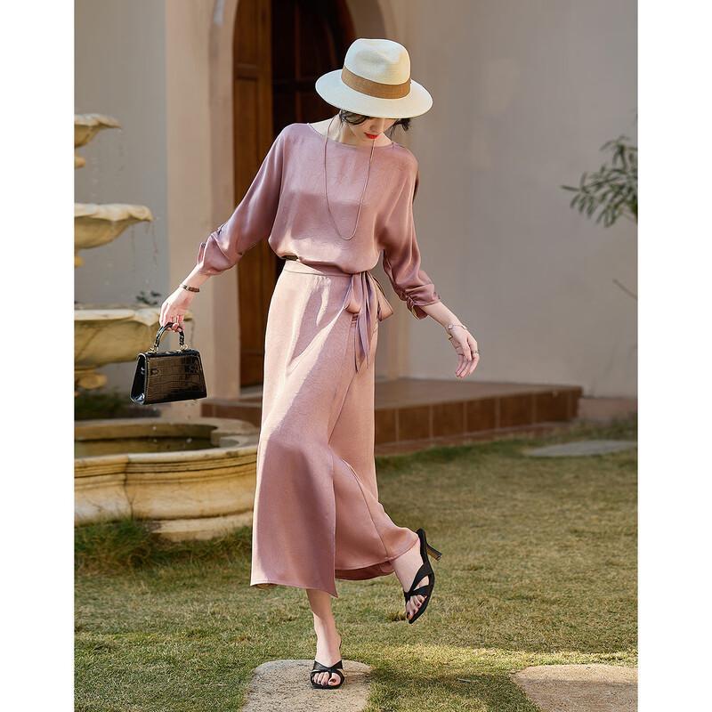 

Demana Satin Wrap Tea Dress M