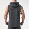 Men's Summer Thin Sleeveless Hooded Vest Sports Sweatshirt Basketball Jacket Waistcoat Bottoming Shirt Top