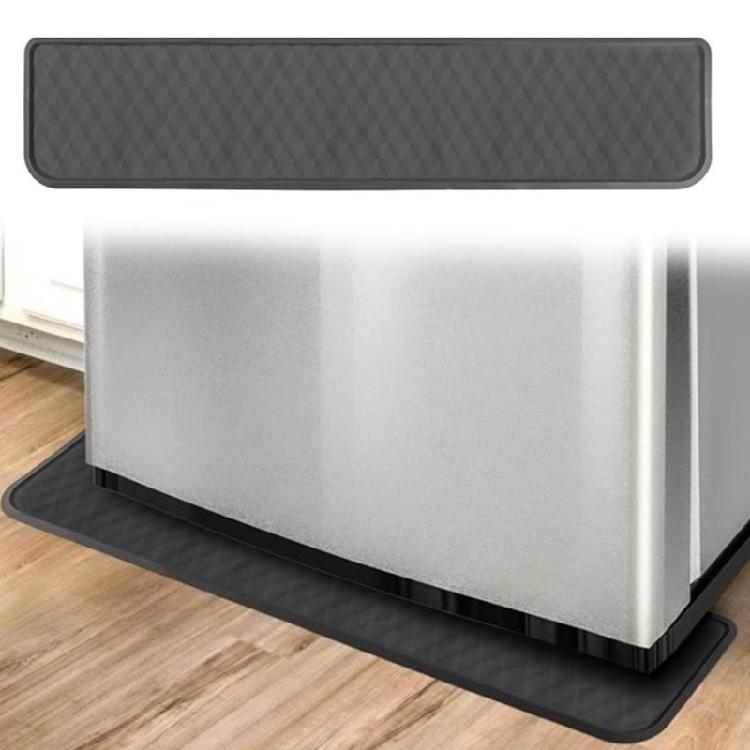 Strong Silicone Refrigerator Tray Simple Cleaning Spill Guard Nonslip Bottom for Under Freezer and Washing Machine