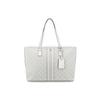 T Monogram All Over Print Commuter Large Capacity Coated Canvas Tote Bag Women Tote White 81964-263