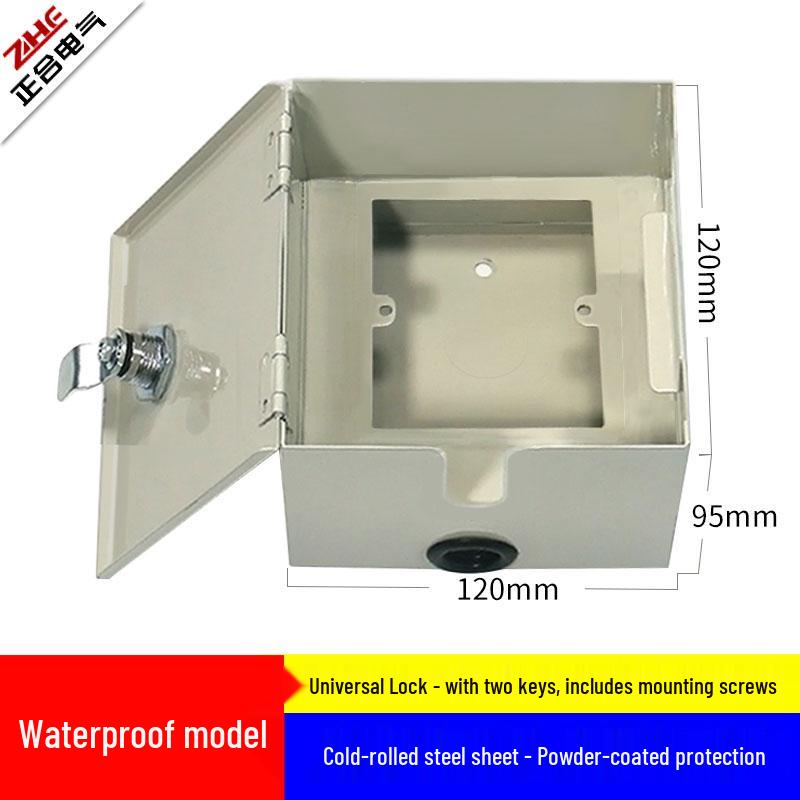 Scatola con Presa Interruttore in Acciaio Inossidabile, Impermeabile e Chiusurabile per Caricabatterie Veicoli Elettrici