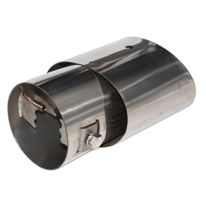 2Pcs 2.5" 63mm Stainless Steel Chrome Car Exhaust Tail Muffler Rear End Tip Pipe for Subaru Forester 2008 2009 2010 - 2012