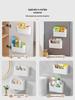Wall-Mounted Storage Box: Cling Film Holder & Bathroom Organizer
