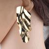 Trendy Big Long Statement Earrings for Women European Exaggerate Irregularity Geometric Metal Drop Earring Party Vintage Jewelry