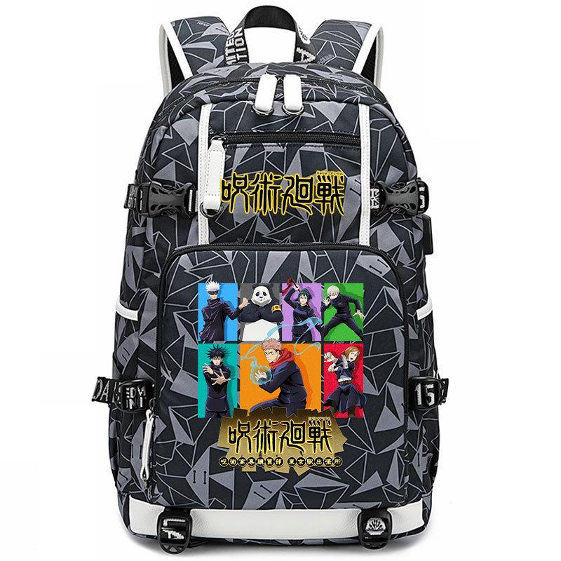 Bag Anime Peripheral Five Wushu Second Dimensional Backpack for Junior High School Students and Elementary School Students Large Capacity Backpack