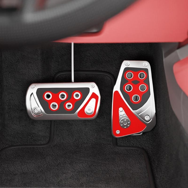 Universal Anti-slip Automatic Gear Brake Accelerator Non-Slip Foot Pedal Pad Cover Car Accessory Footrest Interior Parts