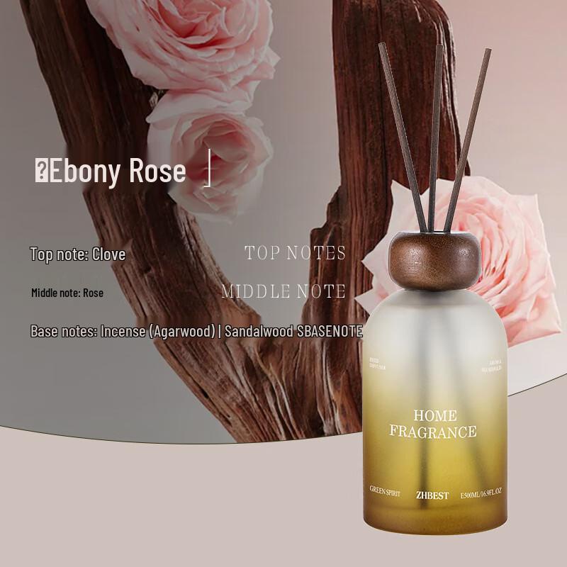 QLQ Ebony Rose Flameless Reed Diffuser 250ml (2 Bottles)