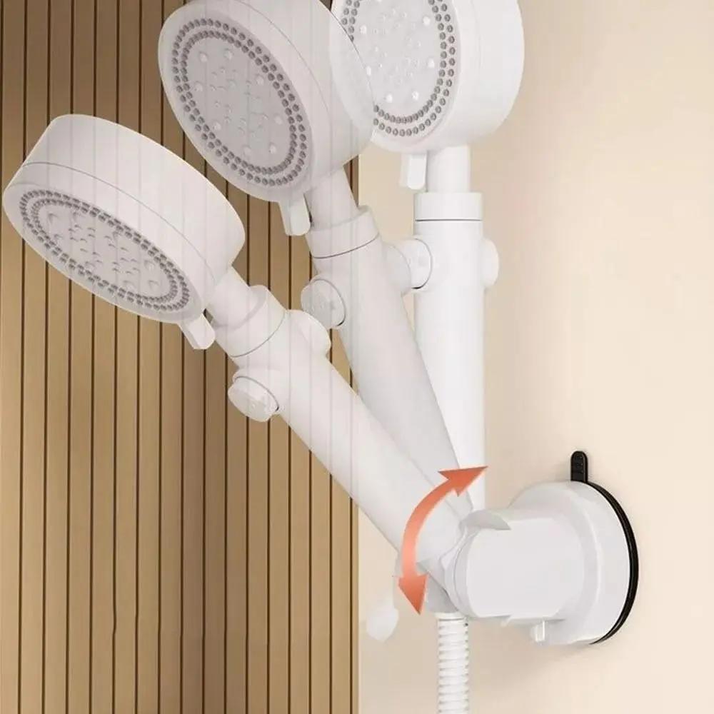 New No Punching Shower Head Holder Punch-free Installation Portable Shower Fixed Base Movable Bathroom Accessories Shower Base