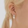 JYDDM 925 Pearl One-Touch Earrings