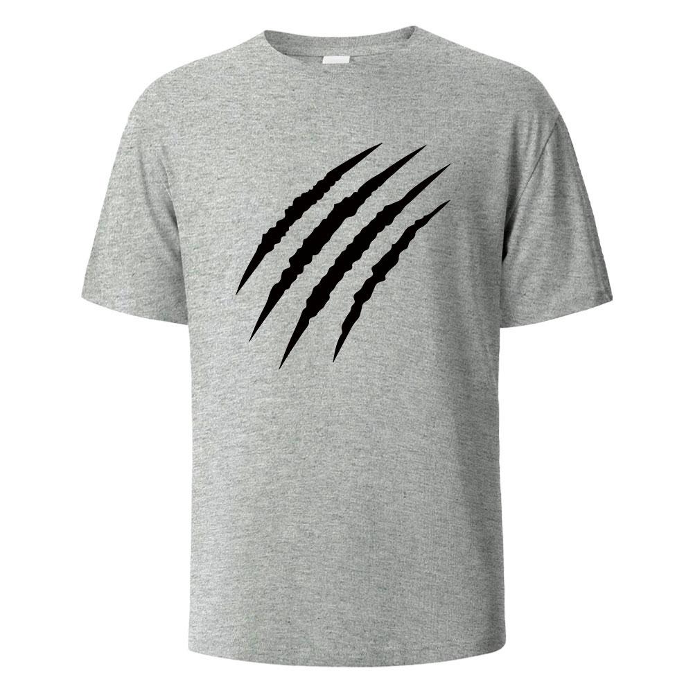 2026 Spring Summer Claw Marks Simplicity Graphic TShirts Breathable Comfortable Pure Cotton Tops For Men Women Oneck