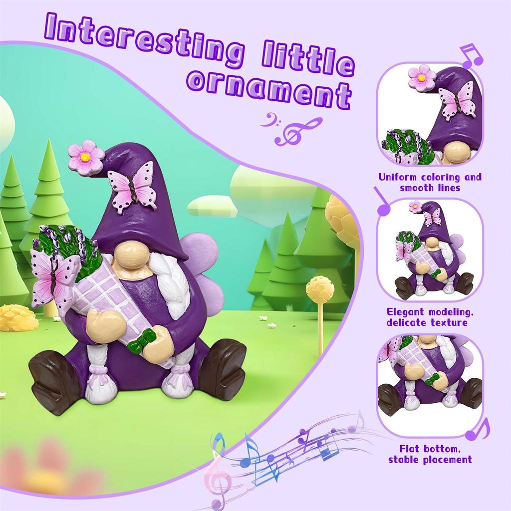 Resin Decoration Dwarf Ornament Garden Decoration Sunflower Dwarf Ornament