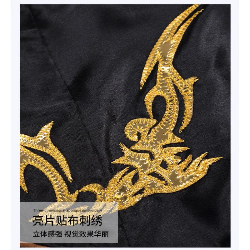 Pantalones Cortos de Muay Thai AnotherBoxer para Hombres, Mujeres, Niños, Equipo de Entrenamiento y Combate MMA, Cuero Bordado, Combate