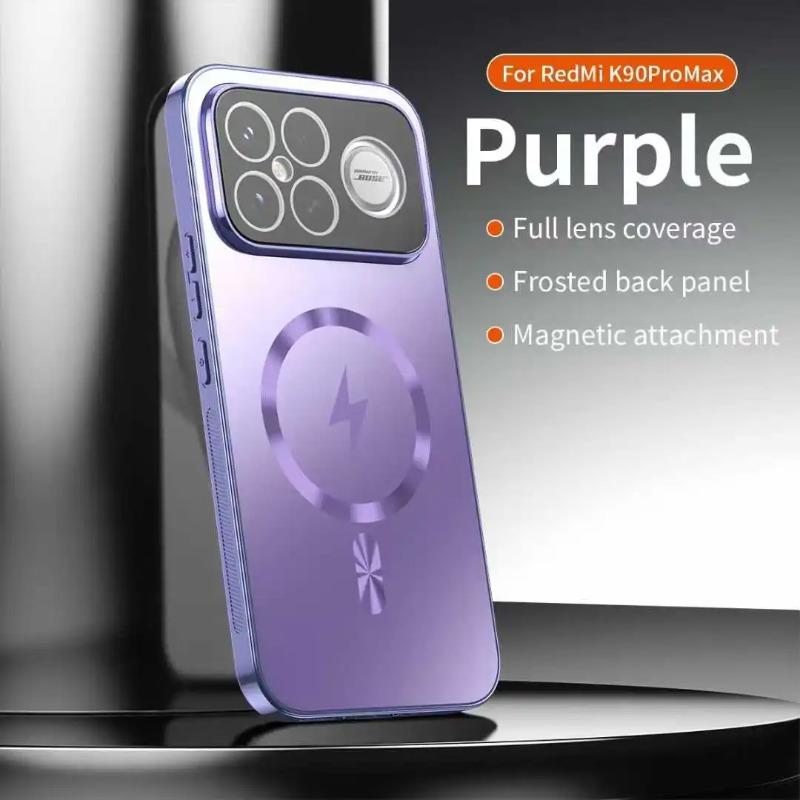 Per Xiaomi Poco F8 Pro F8 Ultra Custodia Pellicola Magnetica Protezione Lente Fotocamera per Ricarica Wireless Cover Posteriore Opaca Satinata