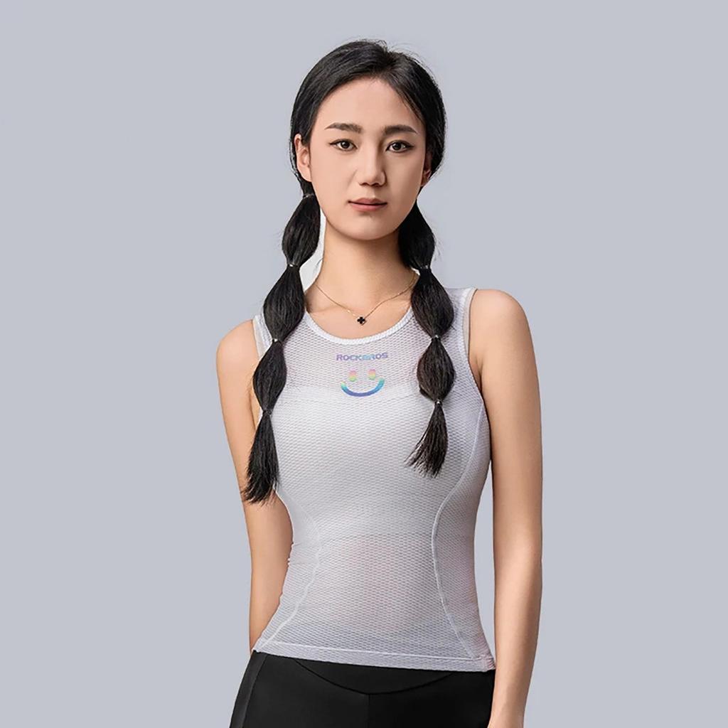 Women's quick-drying 3D fabric cycling vest t-shirt XL / XXL - white