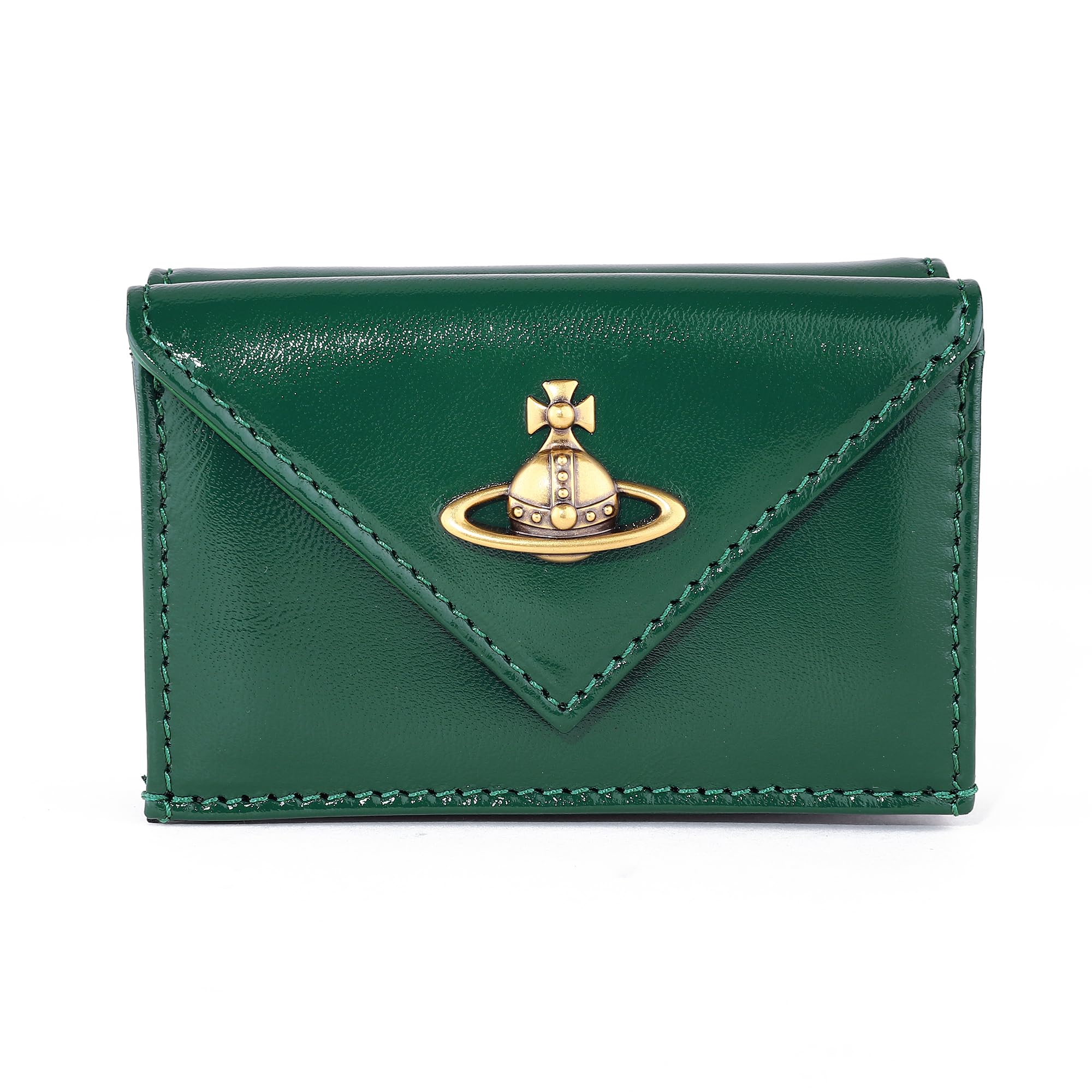 

Vivienne Westwood Wallet 5115002EW L008L M404 ENVELOPE BILLFOLD Green Tri-fold [Used] зелений
