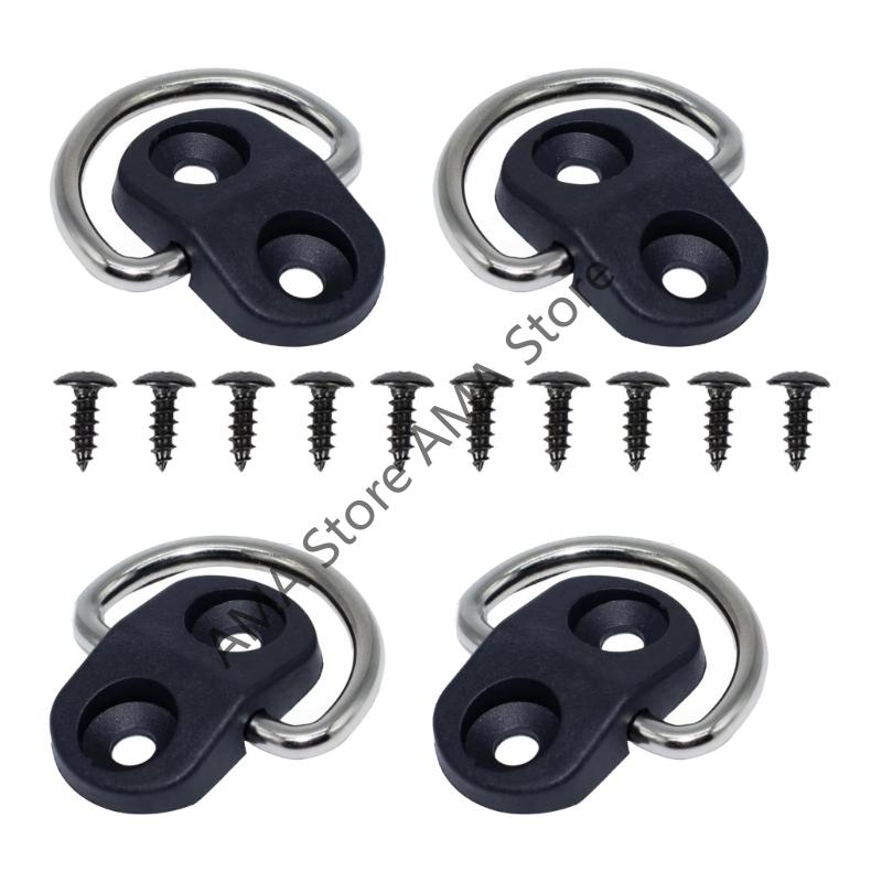 X7JF D Rings for Trailers Cargo Net FixingTrailer Tie Down Rings, 55lbs Fixing D Rings,Trailer Tie Down Anchors