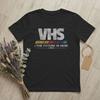 VHS-Kassette Die Zukunft ist da 1976 T-Shirt Unisex 100% Baumwolle Humor T-Shirt Rundhals Video Abgenutztes T-Shirt Kurzarm Kleidung