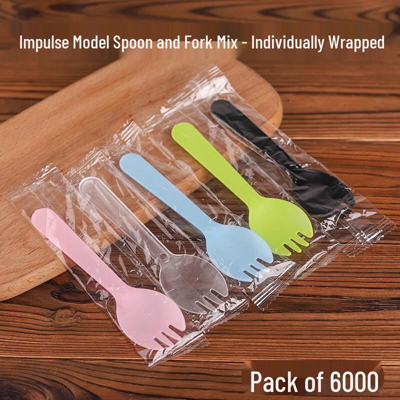 Individually Wrapped Disposable Plastic Spork