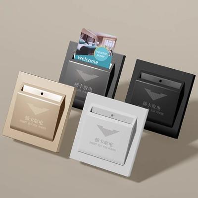 Biały Pokój Hotelowy Uniwersalny 40A Włącznik Oszczędzający Energię Elektryczną Montowany na Ścianie Włącznik na Kartę Do Drzwi