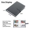 kinokoo for Fujifilm Instax Wide 400 Photo Album, Holds 80 3.4x4.3-inch Photos, Available in 3 Colors, PU Leather (Gray), Birthday Gift
