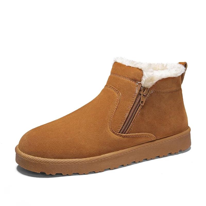 

Fashion Snow Boots Men Booties Man Luxury Shoes High Quality Men s Leather Winter Shoes Men s Safety Shoe Brown Boot Casual Sneakers 39