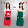 Custom Cartoon Bear Apron - Anti-Oil, Printed Logo for Kitchen and Supermarket Use