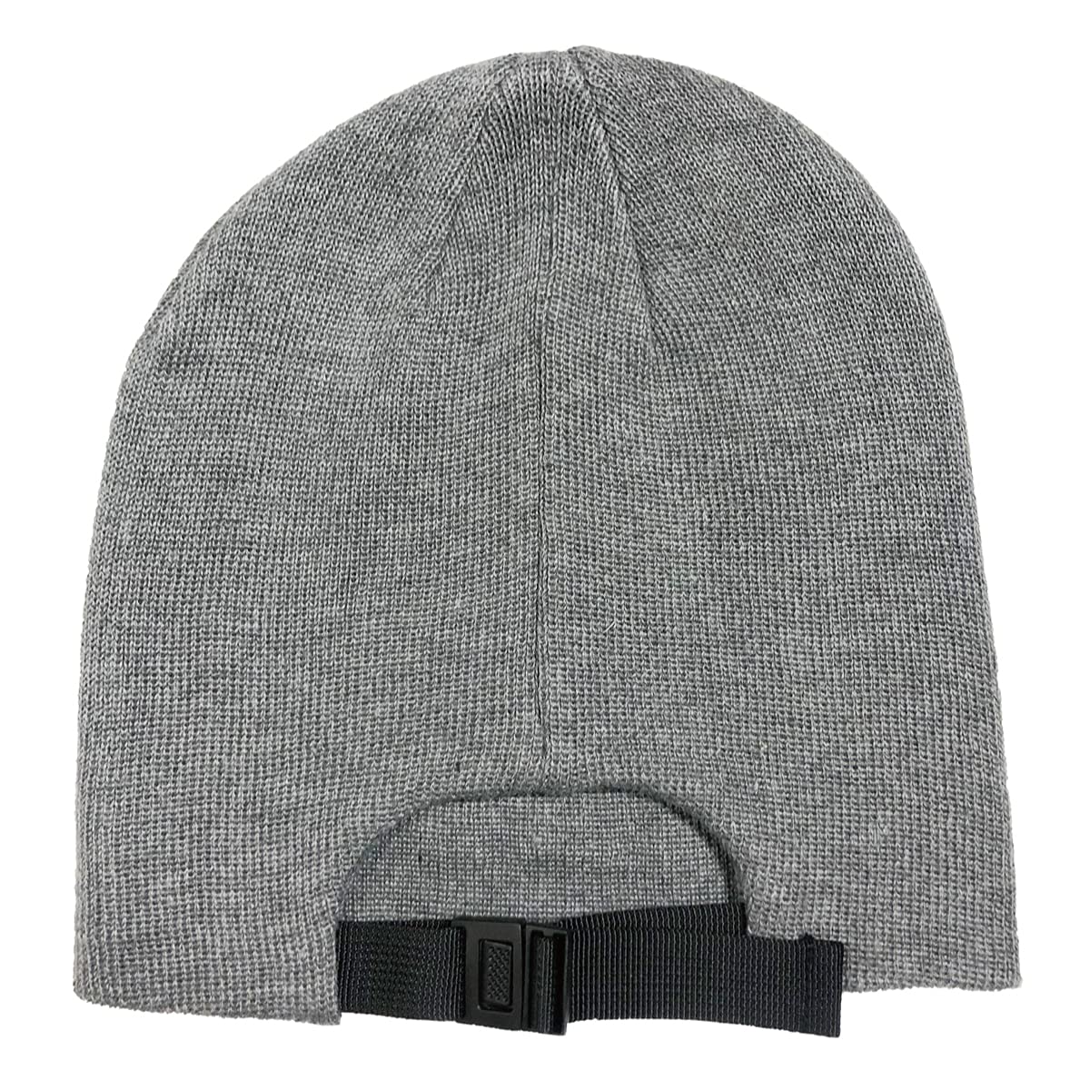 

Базовая шапка-бини Enchi, регулируемая, вязаная, из переработанного материала плюс ручная работа, серая шапка, полиэстер, размеры, регулируемая, стираемая, женская, серый