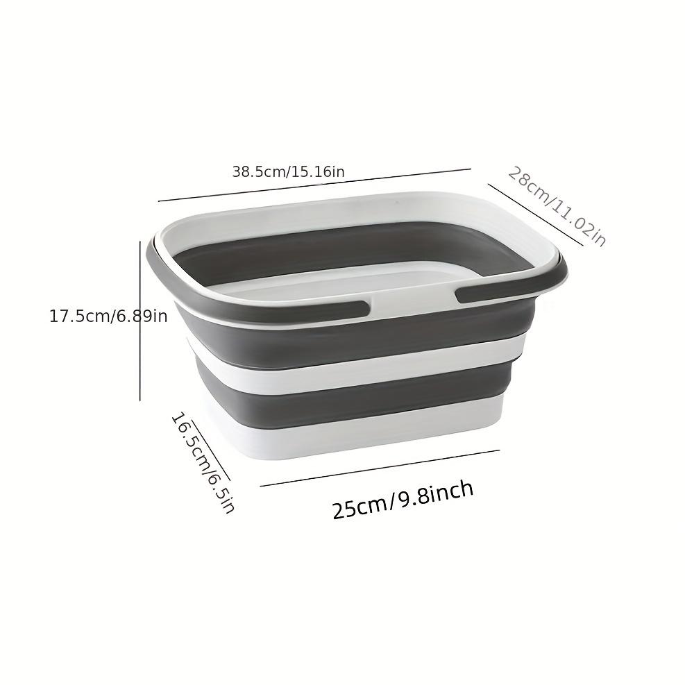 1pc Collapsible Sink & Picnic Basket - Durable PVC, Ideal for Camping, Hiking, Dishwashing & Family Gatherings, Multifunctional